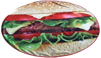 China Bulk Custom Printing Beach Towels Travel Sport Towels Supplier Super Water Absorbent Quick Dry Microfiber Hamburger Sport Beach Towels Exporter for New Zealand Arabia